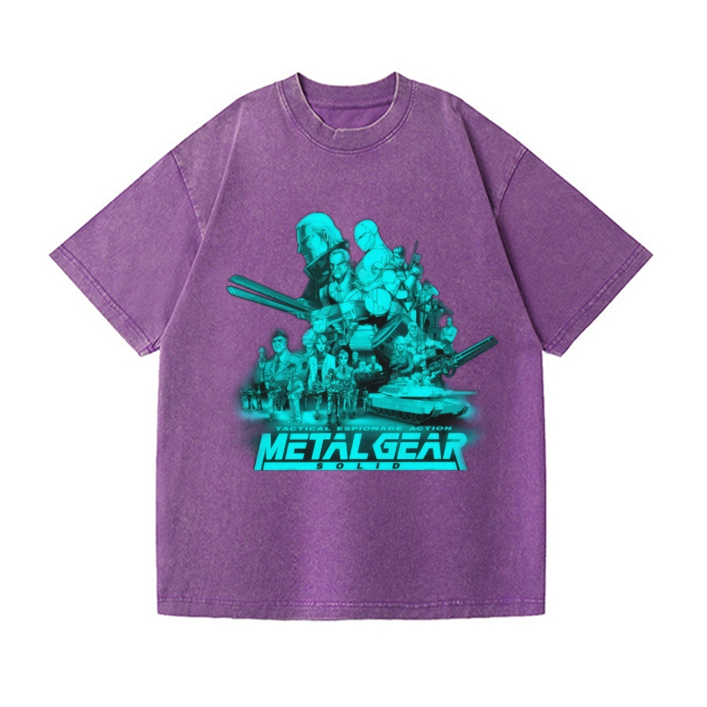 Metal Gear Vintage Wash Japanese Design T-Shirt