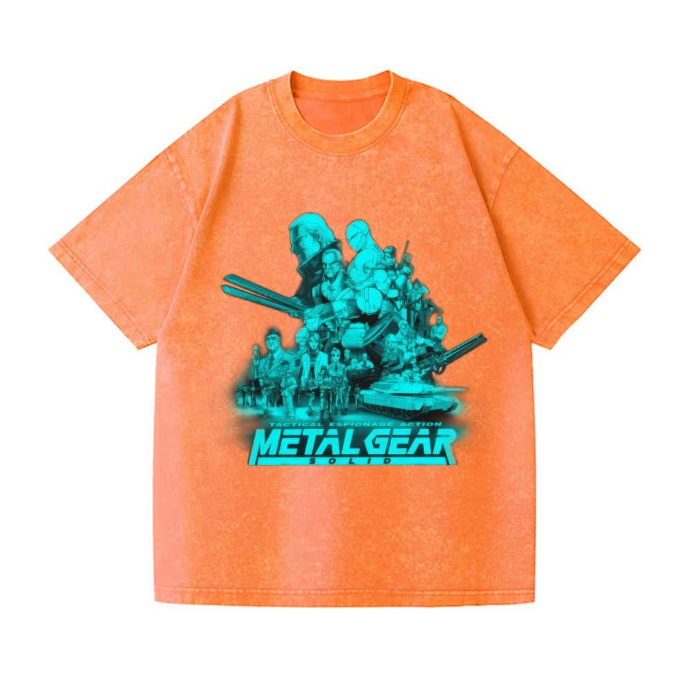 Metal Gear Vintage Wash Japanese Design T-Shirt