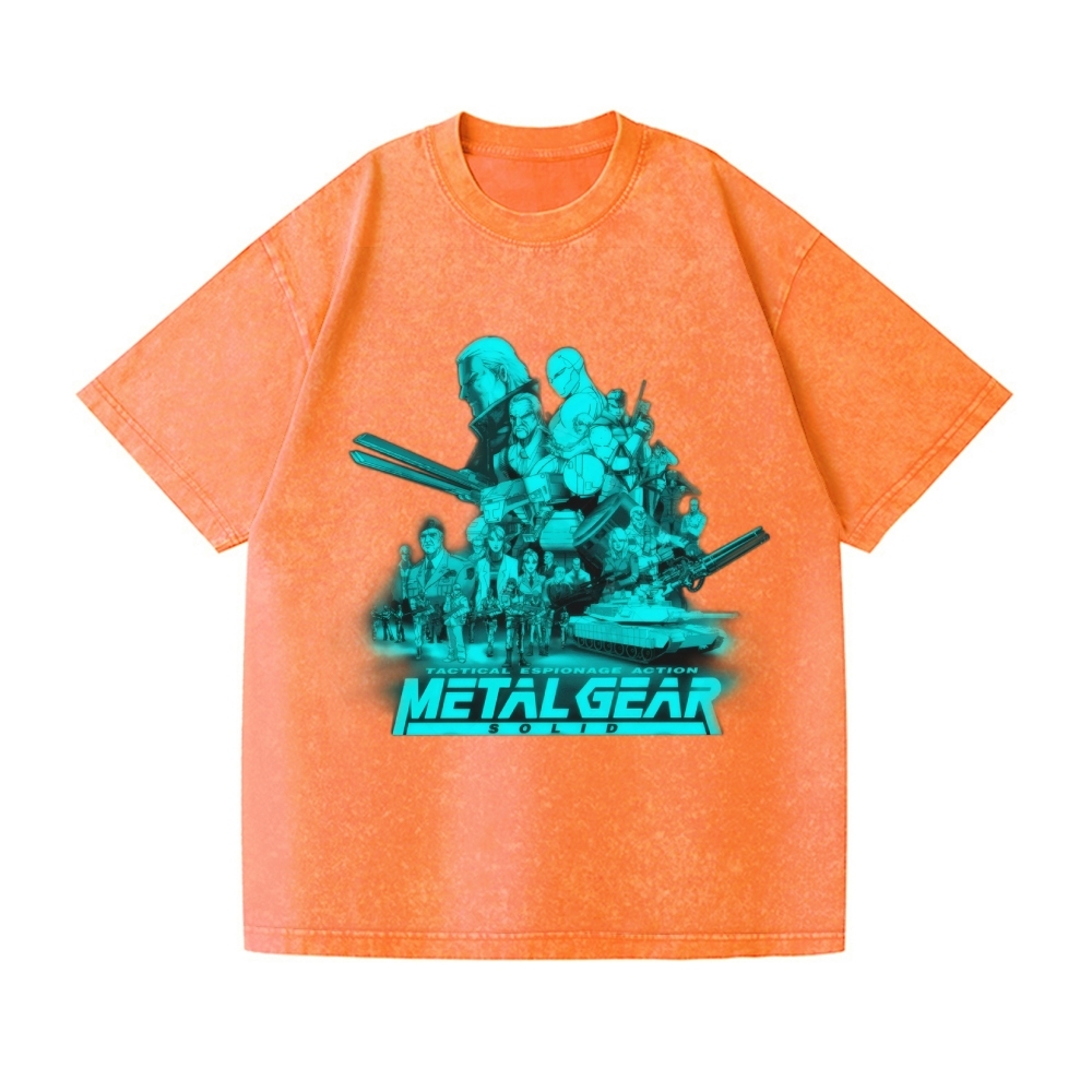 Metal Gear Vintage Wash Japanese Design T-Shirt