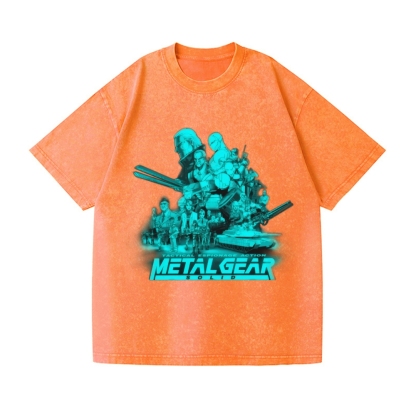 Metal Gear Vintage Wash Japanese Design T-Shirt