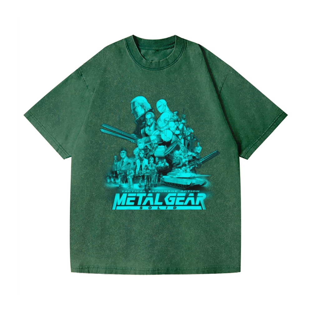 Metal Gear Vintage Wash Japanese Design T-Shirt