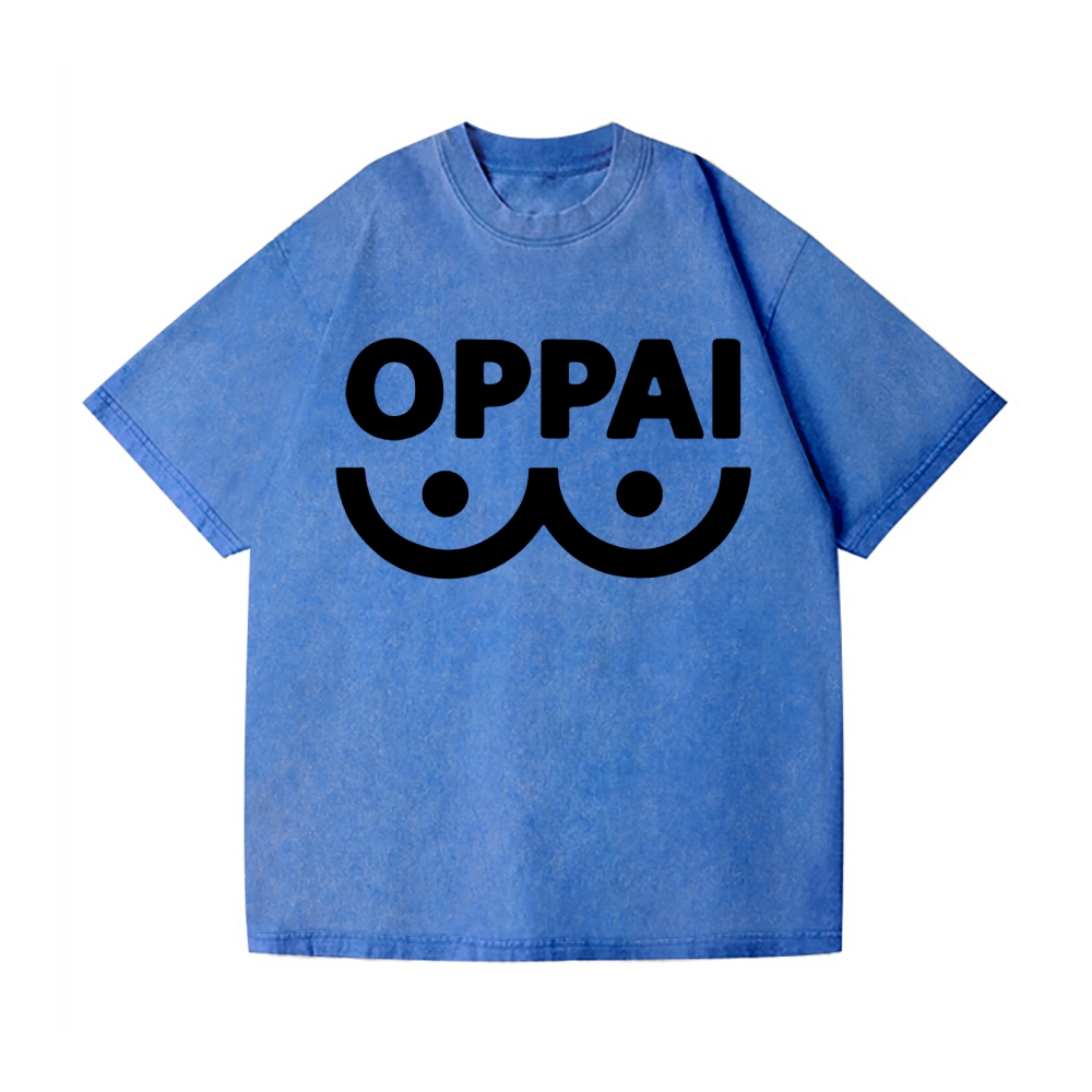 OPPAI Vintage Wash Japanese Design T-Shirt