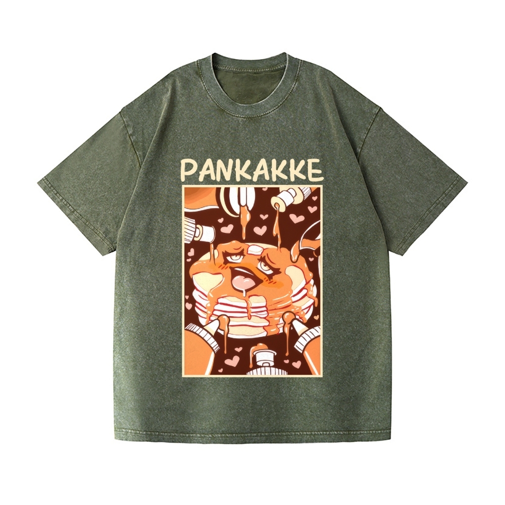 Pankakke Meme Vintage Wash Japanese Design T-Shirt