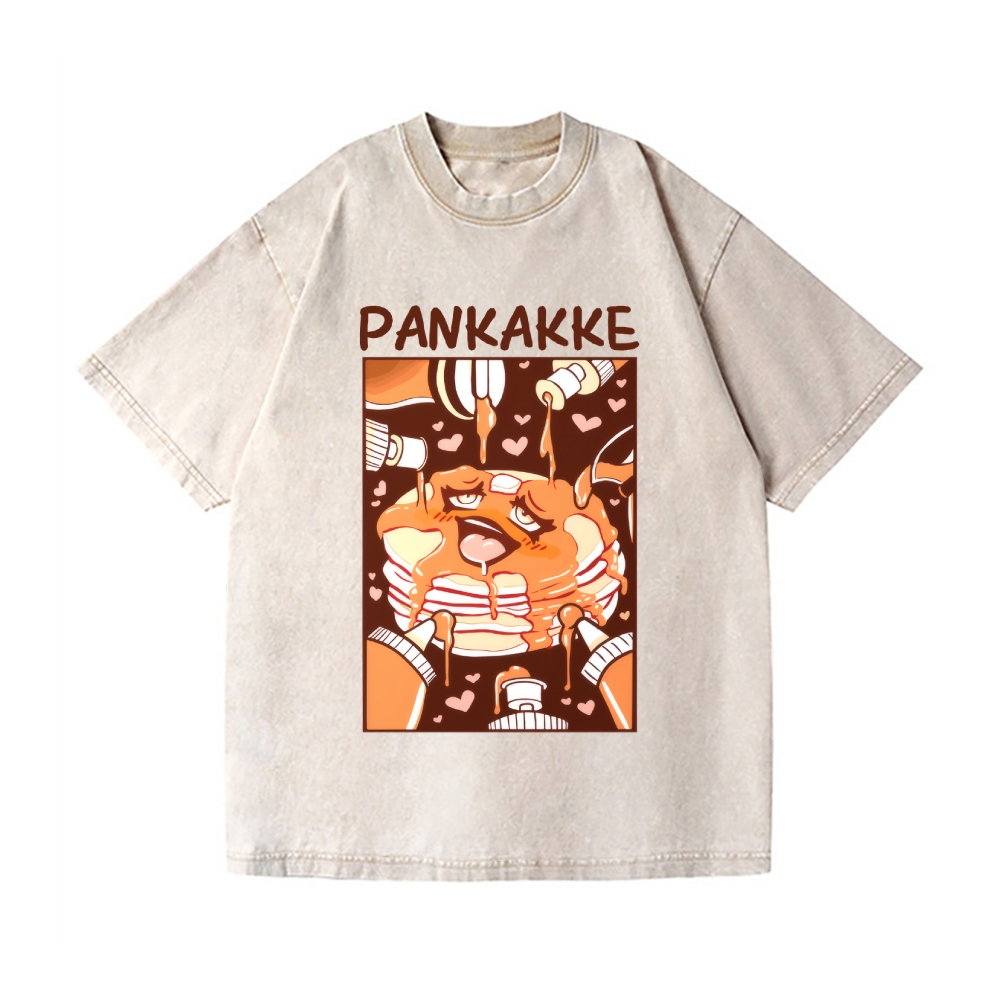 Pankakke Meme Vintage Wash Japanese Design T-Shirt