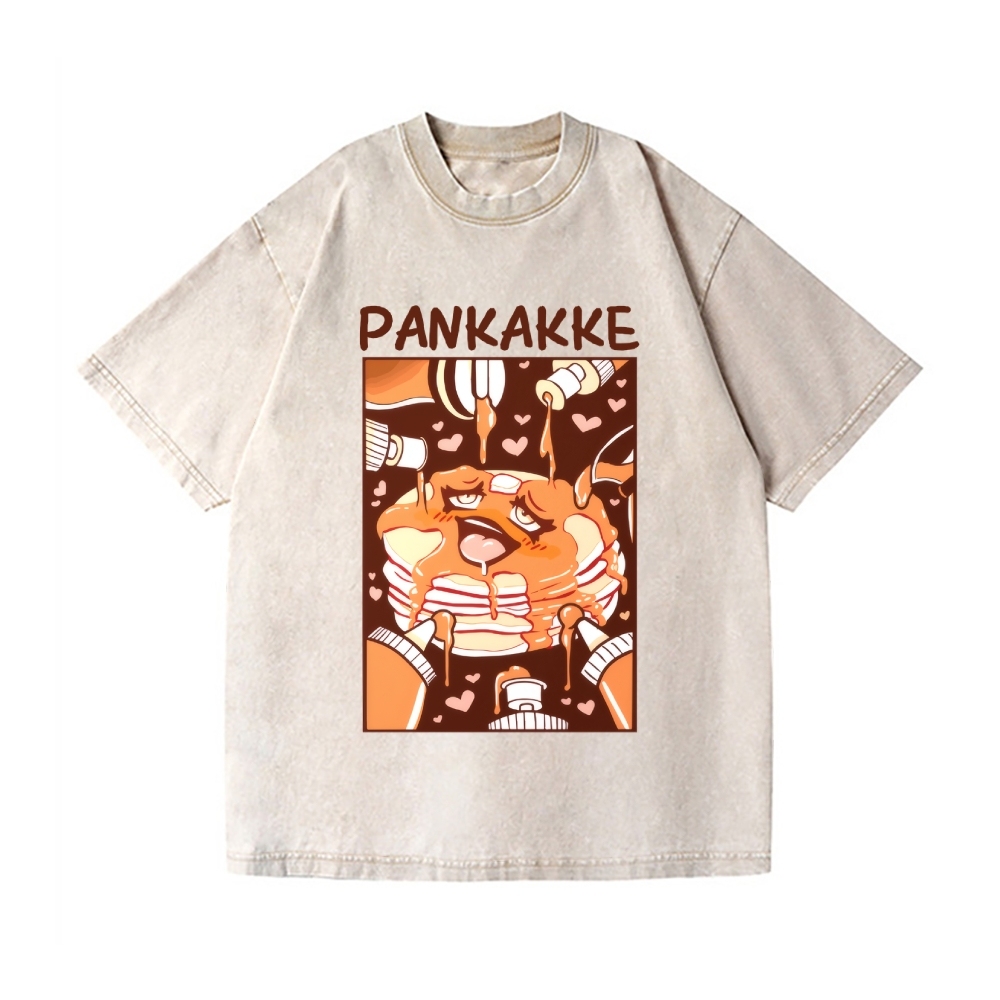 Pankakke Meme Vintage Wash Japanese Design T-Shirt