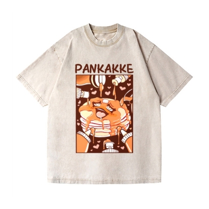 Pankakke Meme Vintage Wash Japanese Design T-Shirt