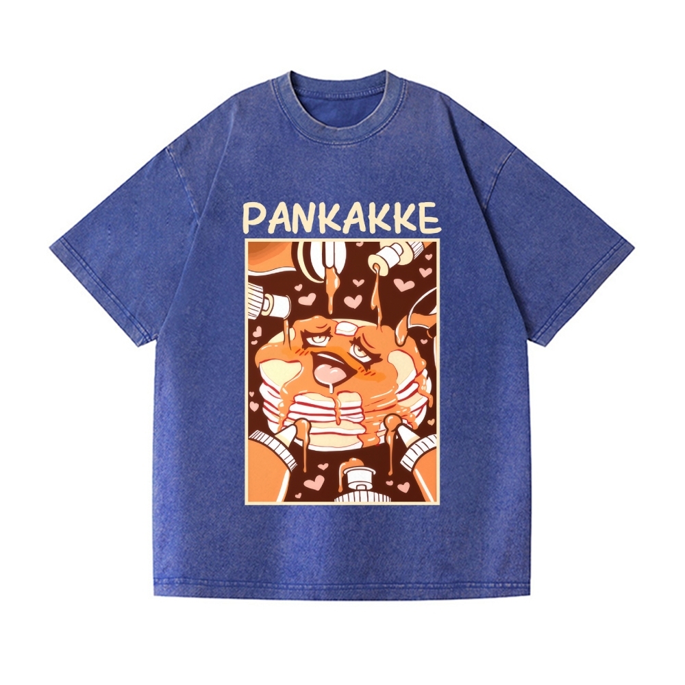 Pankakke Meme Vintage Wash Japanese Design T-Shirt
