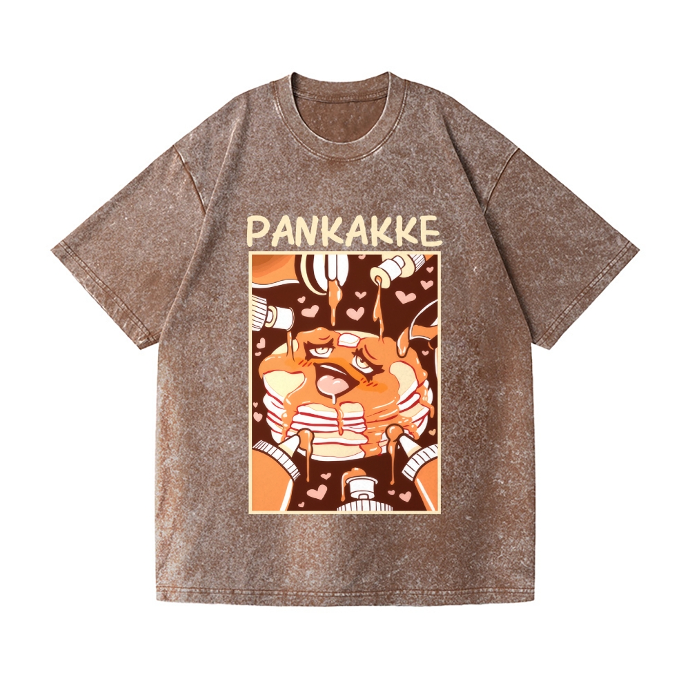 Pankakke Meme Vintage Wash Japanese Design T-Shirt
