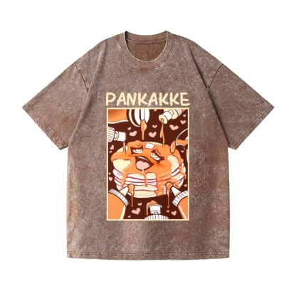 Pankakke Meme Vintage Wash Japanese Design T-Shirt