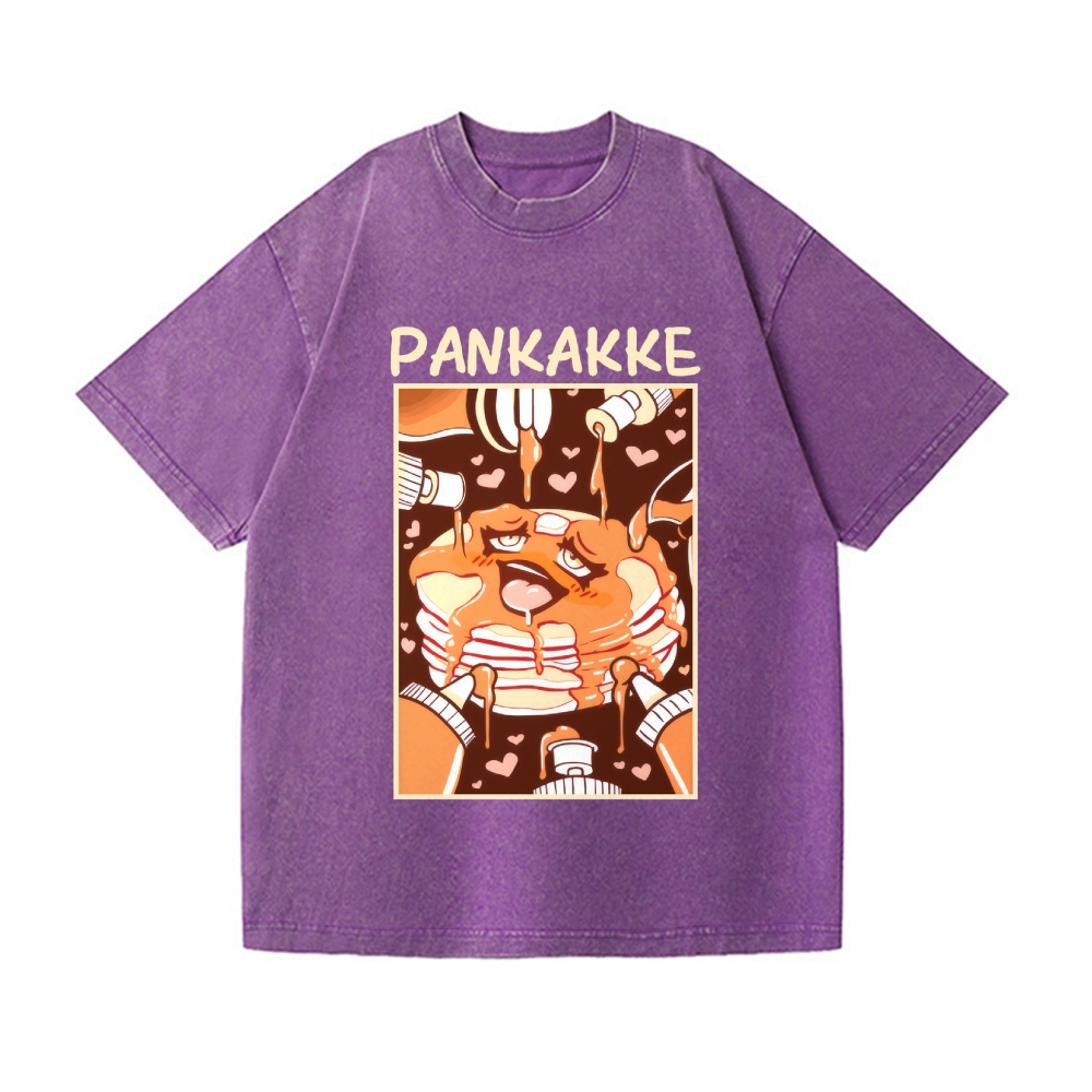 Pankakke Meme Vintage Wash Japanese Design T-Shirt