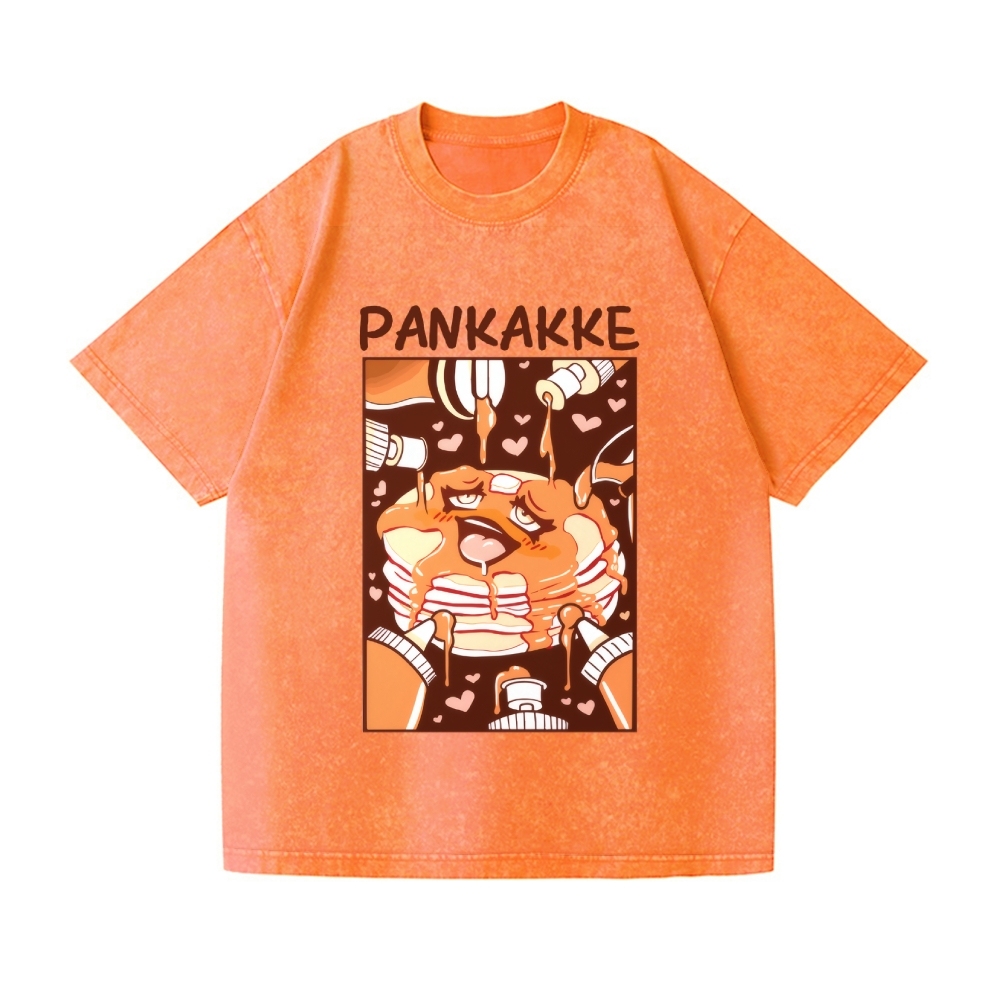 Pankakke Meme Vintage Wash Japanese Design T-Shirt