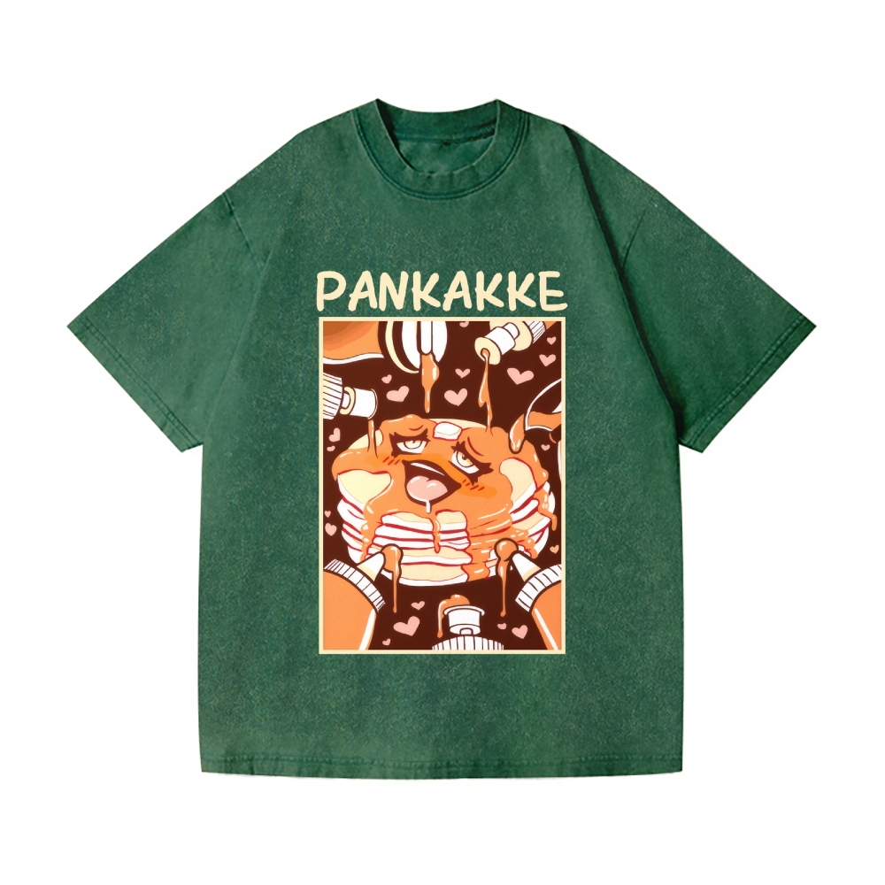Pankakke Meme Vintage Wash Japanese Design T-Shirt