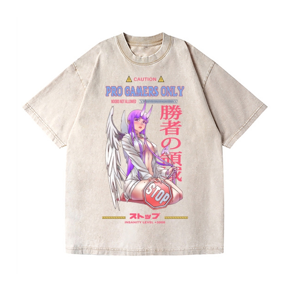 Angel Girl Vintage Wash Japanese Design T-Shirt