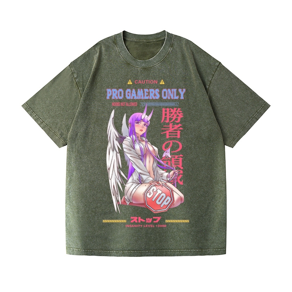 Angel Girl Vintage Wash Japanese Design T-Shirt