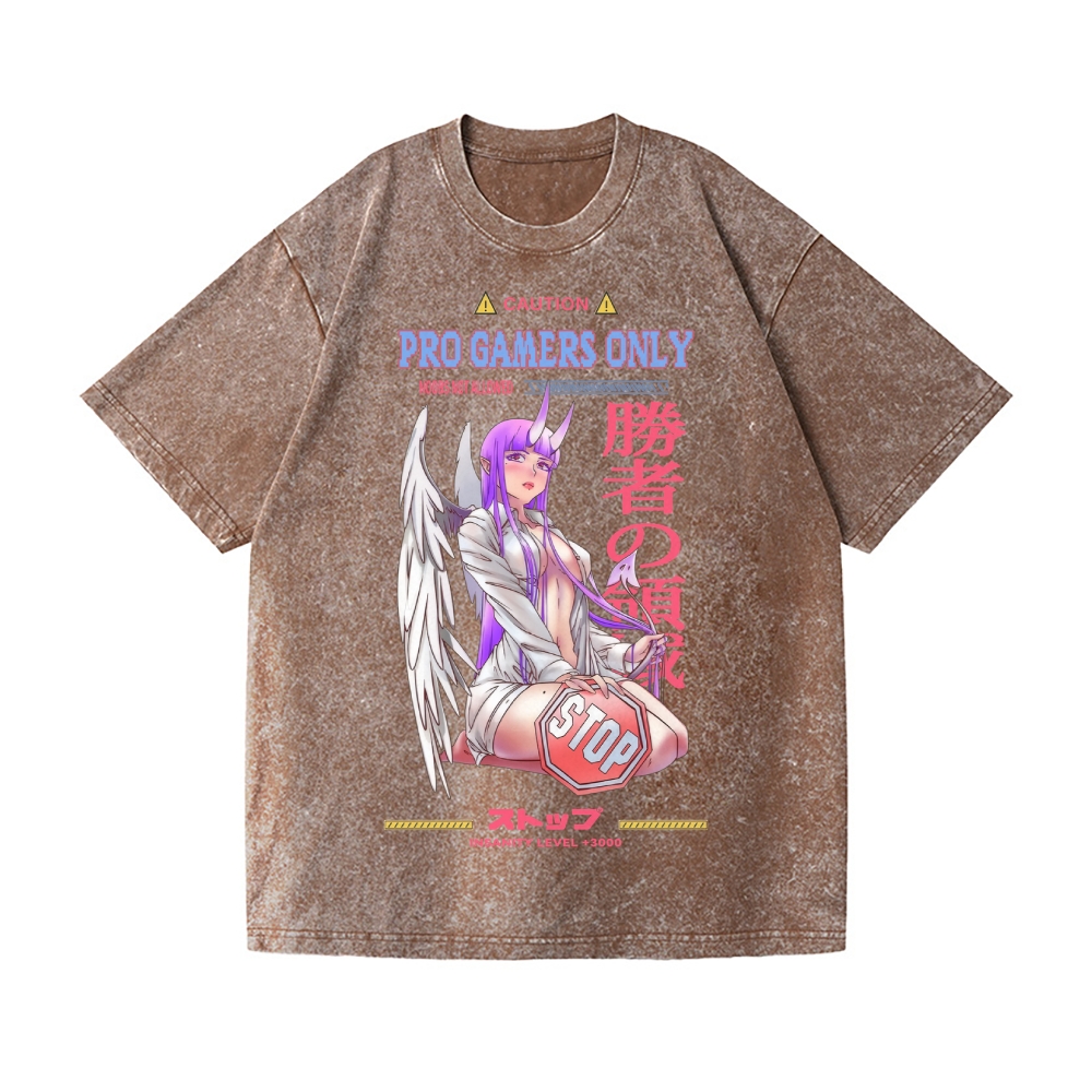 Angel Girl Vintage Wash Japanese Design T-Shirt