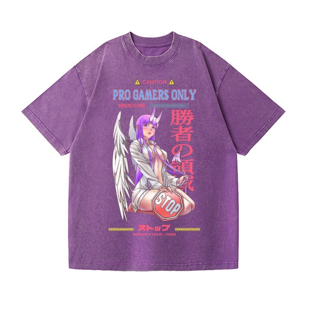 Angel Girl Vintage Wash Japanese Design T-Shirt