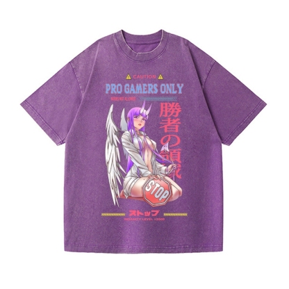 Angel Girl Vintage Wash Japanese Design T-Shirt