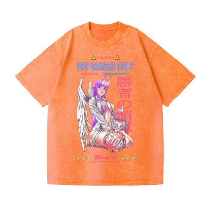 Angel Girl Vintage Wash Japanese Design T-Shirt