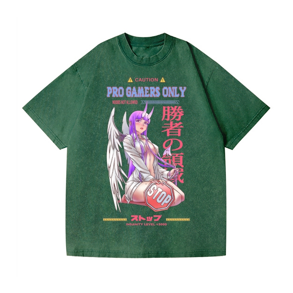 Angel Girl Vintage Wash Japanese Design T-Shirt