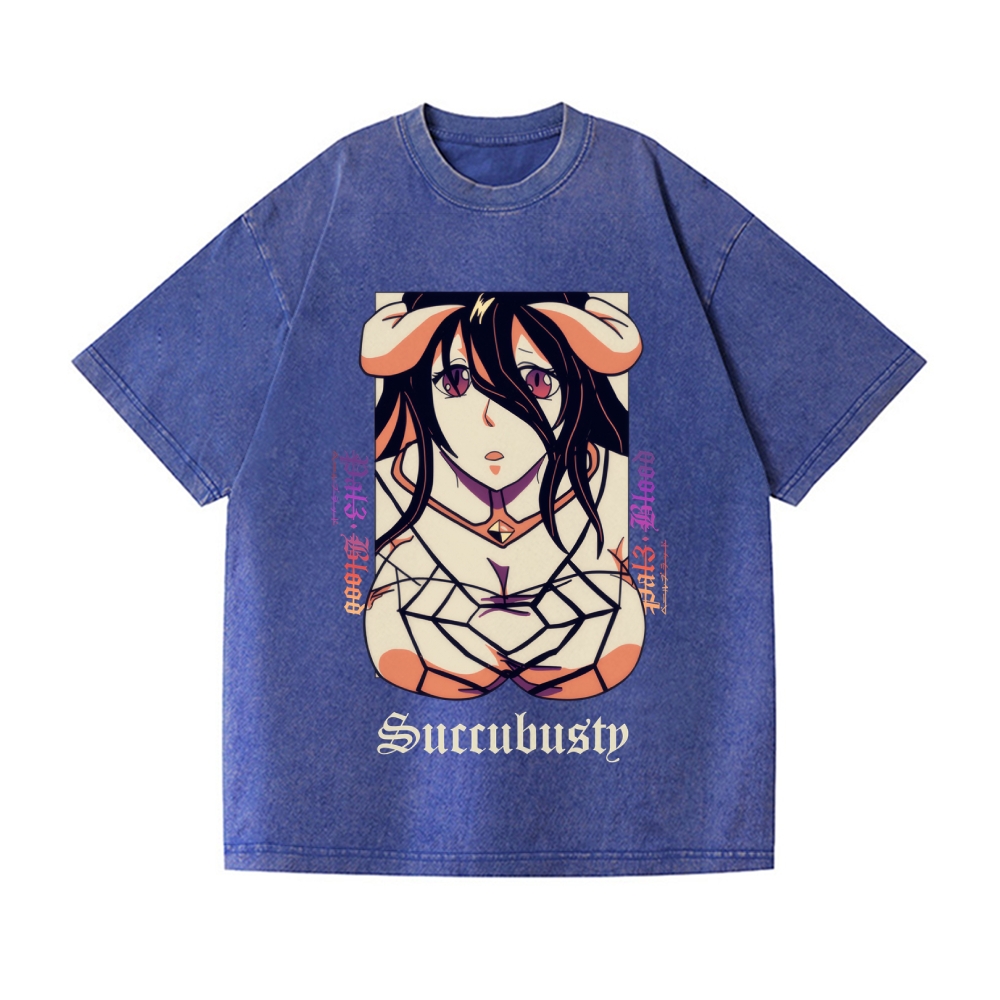 Succubusty Vintage Wash Japanese Design T-Shirt