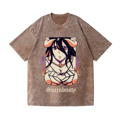 Succubusty Vintage Wash Japanese Design T-Shirt