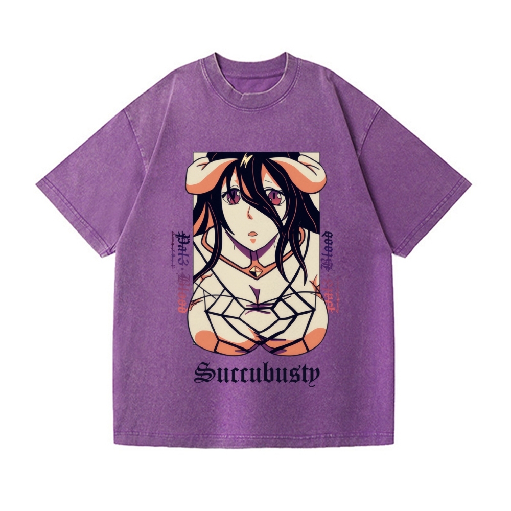 Succubusty Vintage Wash Japanese Design T-Shirt
