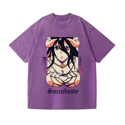 Succubusty Vintage Wash Japanese Design T-Shirt