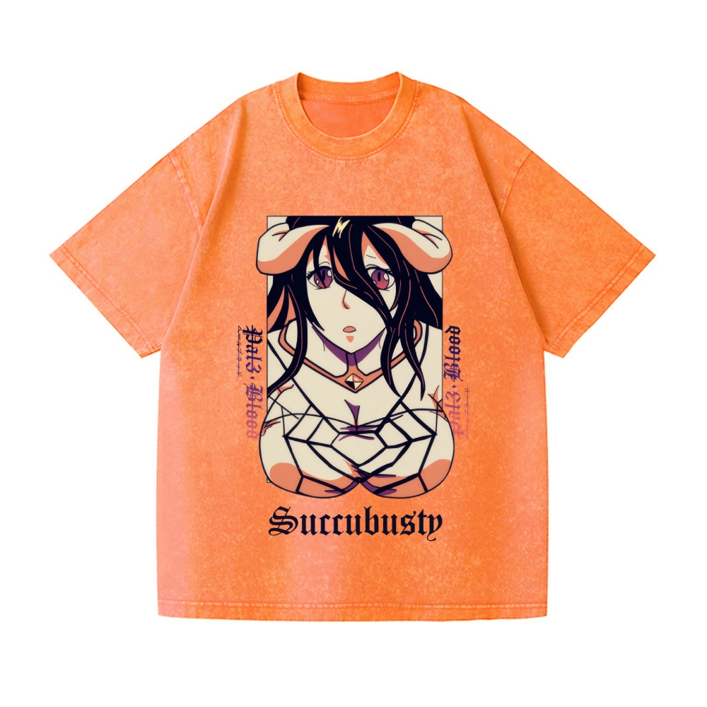 Succubusty Vintage Wash Japanese Design T-Shirt