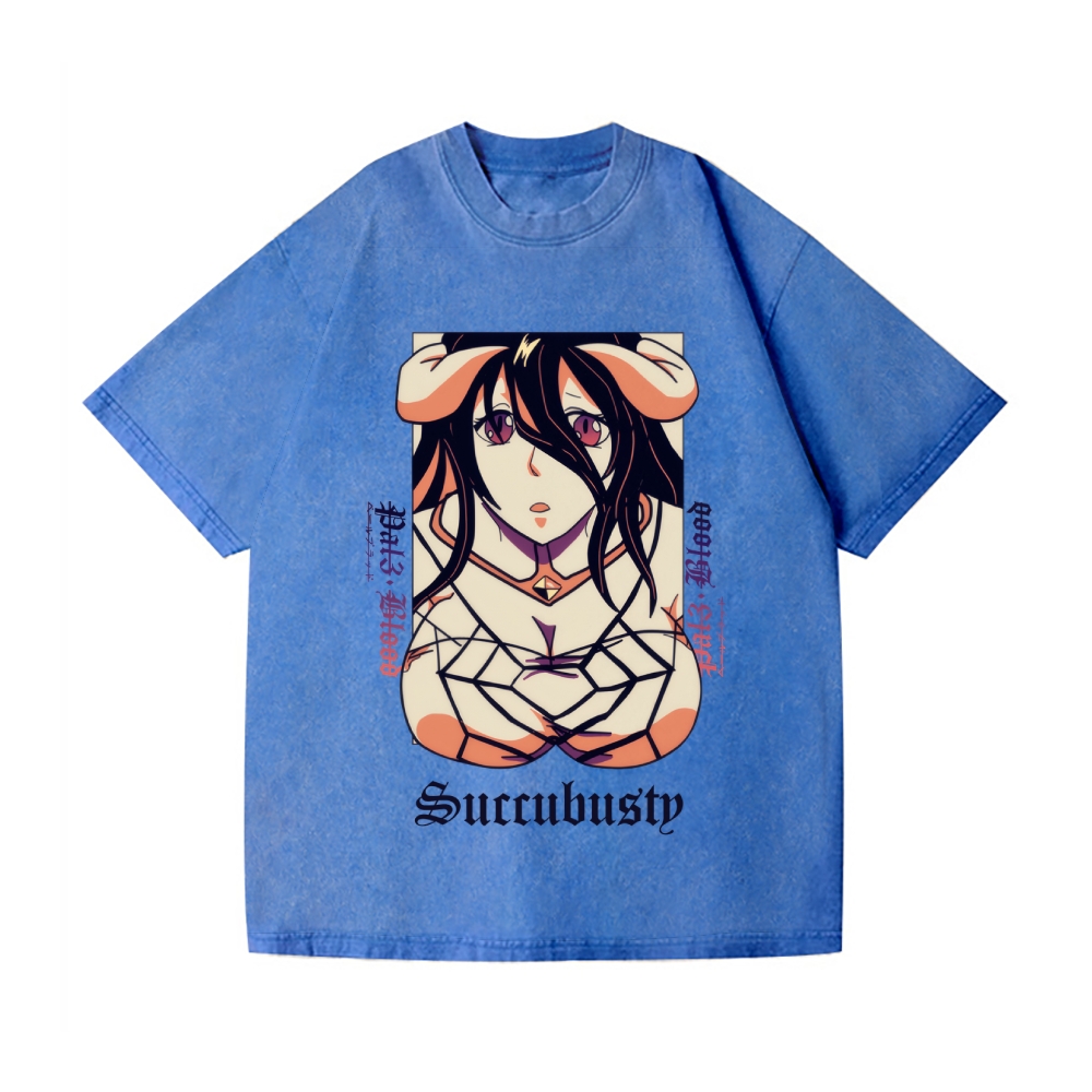 Succubusty Vintage Wash Japanese Design T-Shirt