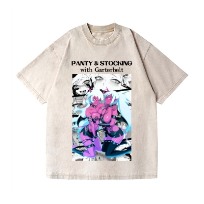 Ecchi Girl Vintage Wash Japanese Design T-Shirt