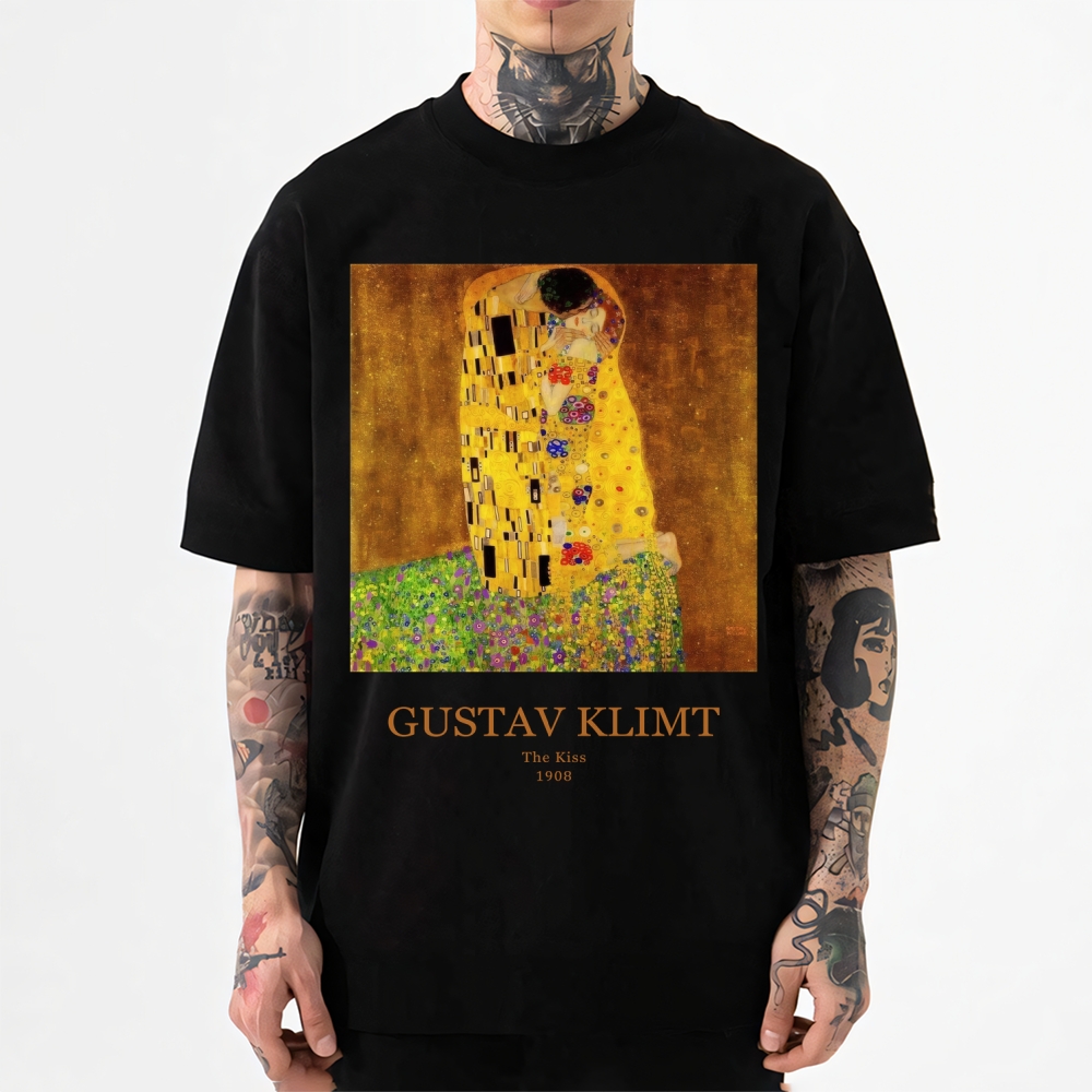 Gustav Klimt The Kiss Japanese Style Classic Tee