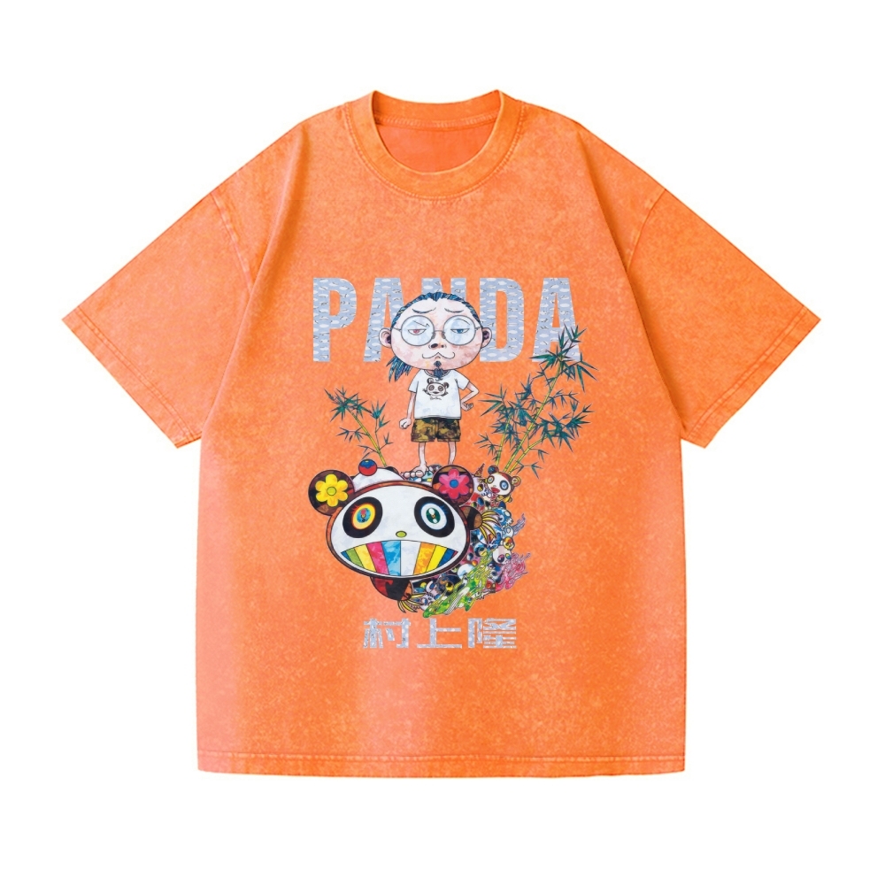 TM Panda Vintage Wash Japanese Design T-Shirt