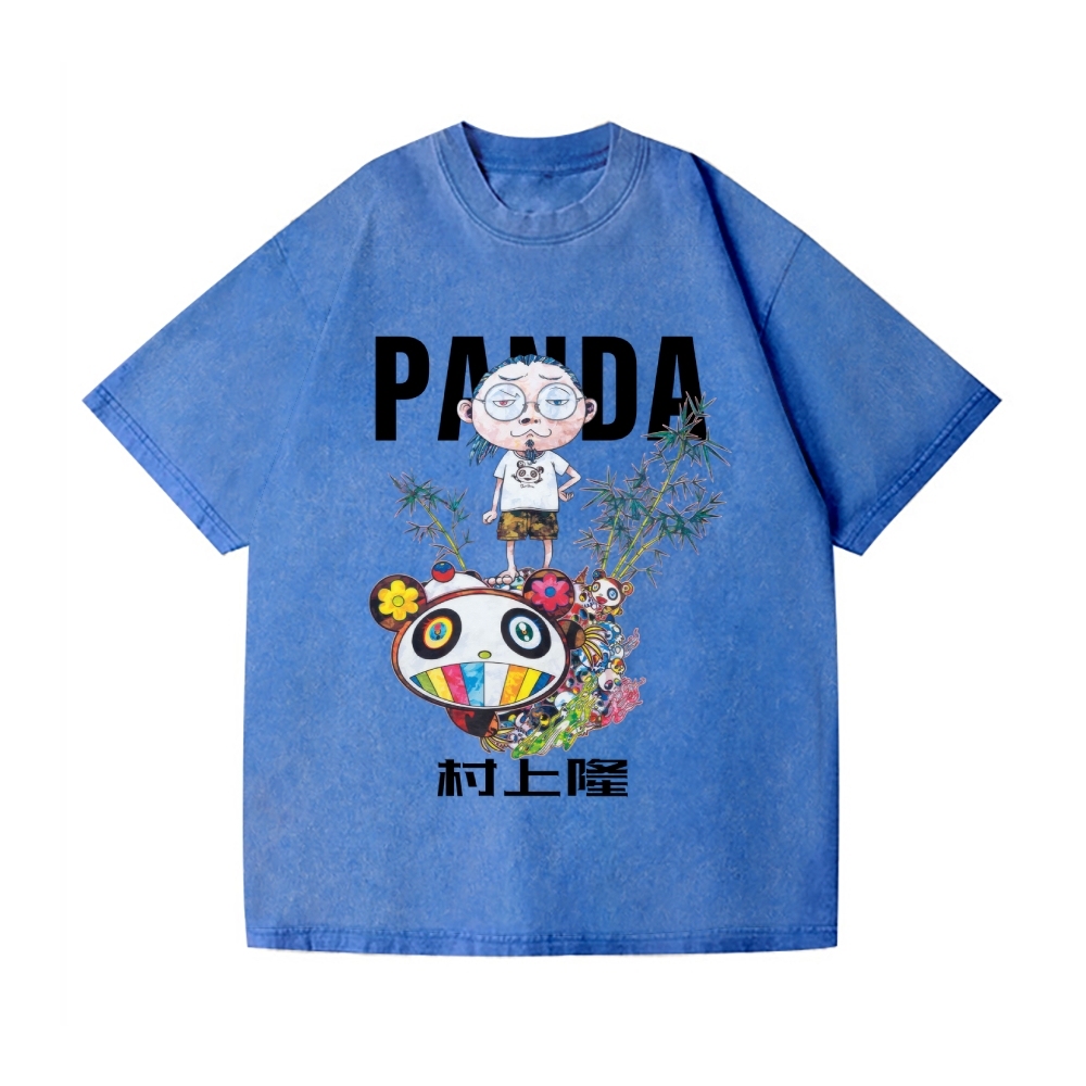 TM Panda Vintage Wash Japanese Design T-Shirt