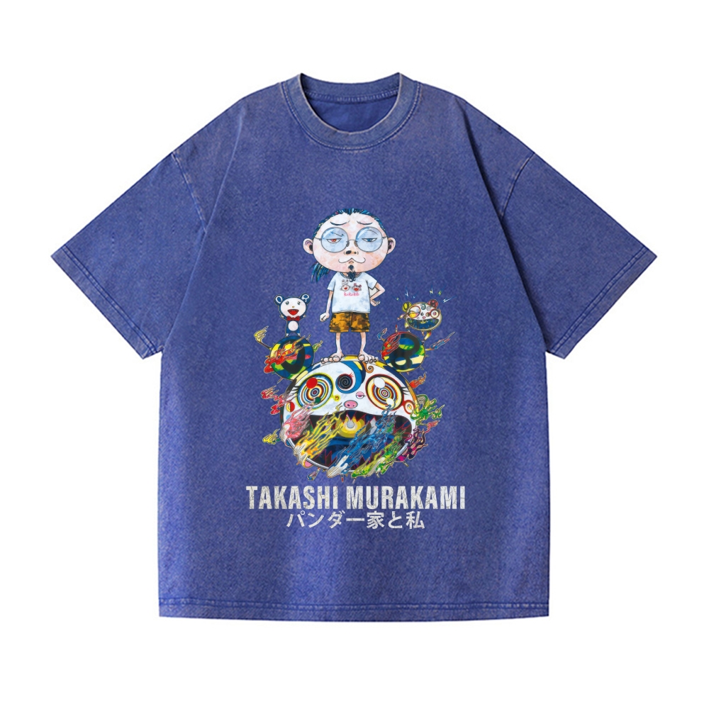 TM Panda Vintage Wash Japanese Design T-Shirt