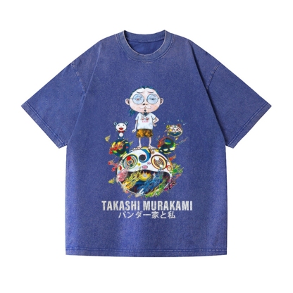 TM Panda Vintage Wash Japanese Design T-Shirt