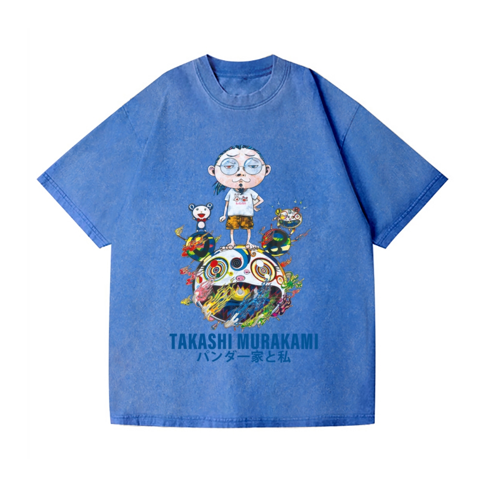 TM Panda Vintage Wash Japanese Design T-Shirt