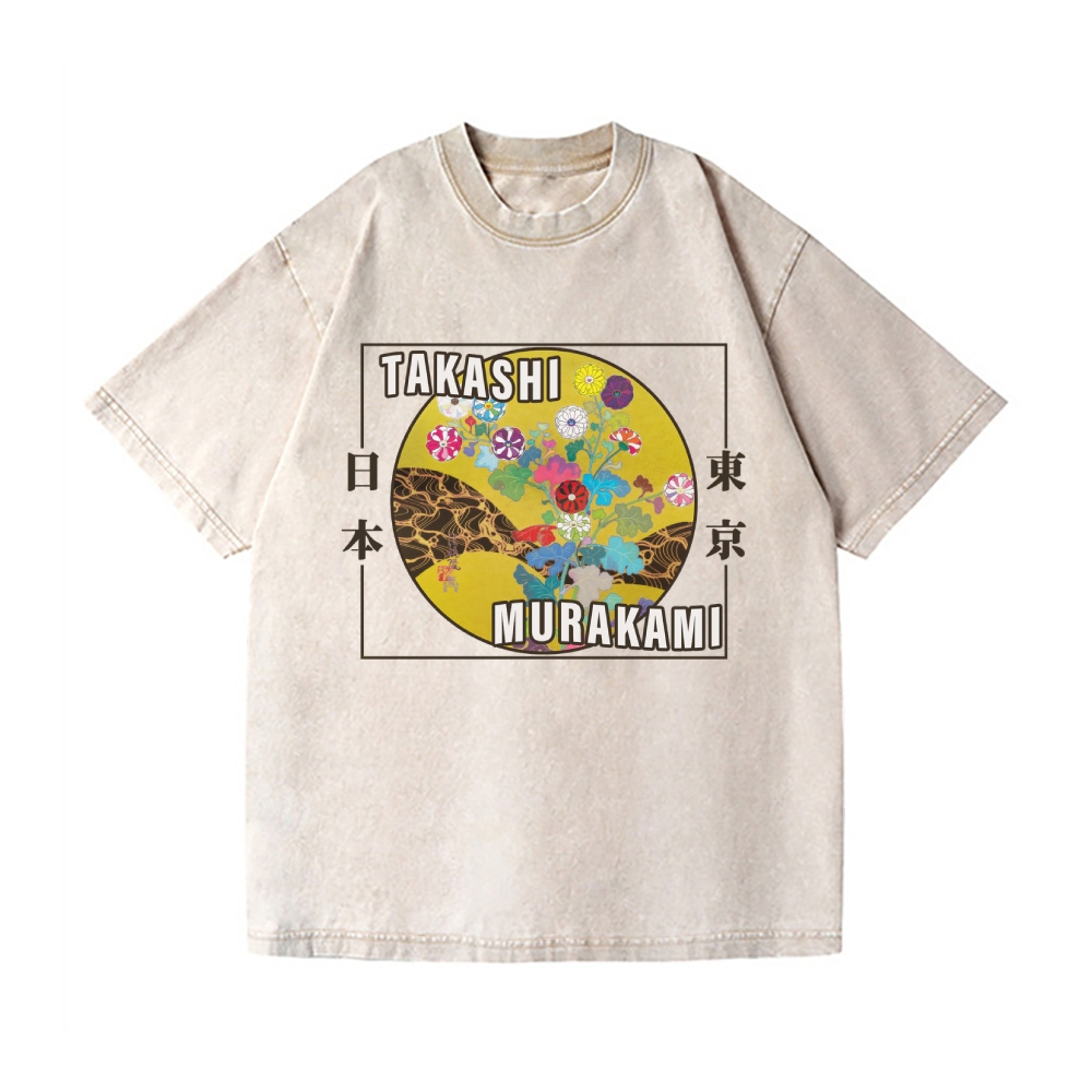 TM Panda Vintage Wash Japanese Design T-Shirt