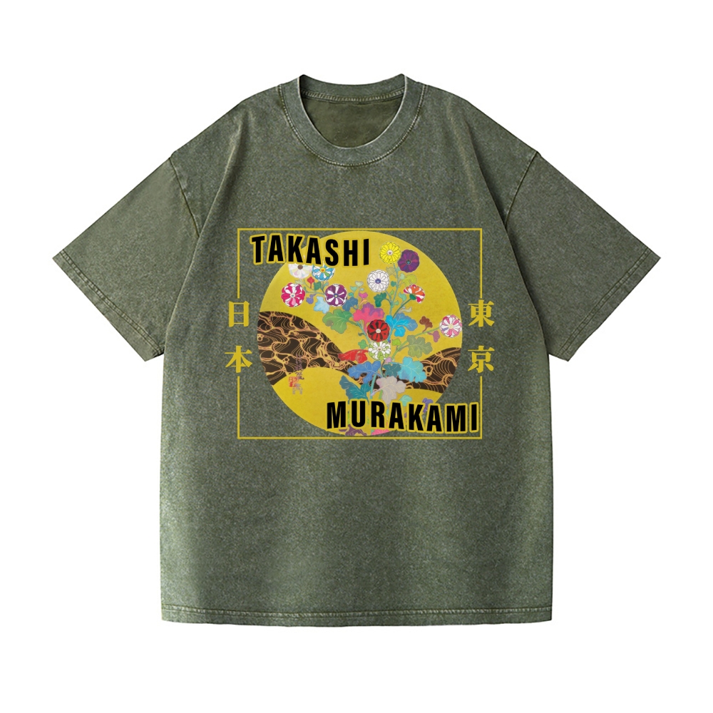 TM Panda Vintage Wash Japanese Design T-Shirt