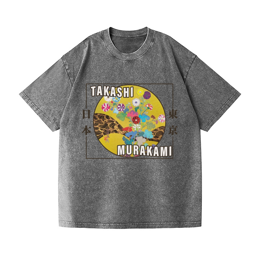 TM Panda Vintage Wash Japanese Design T-Shirt