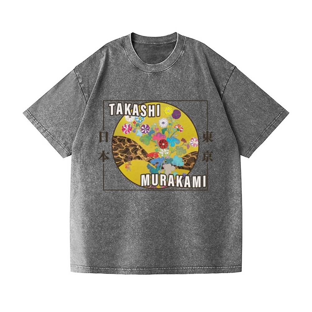 TM Panda Vintage Wash Japanese Design T-Shirt