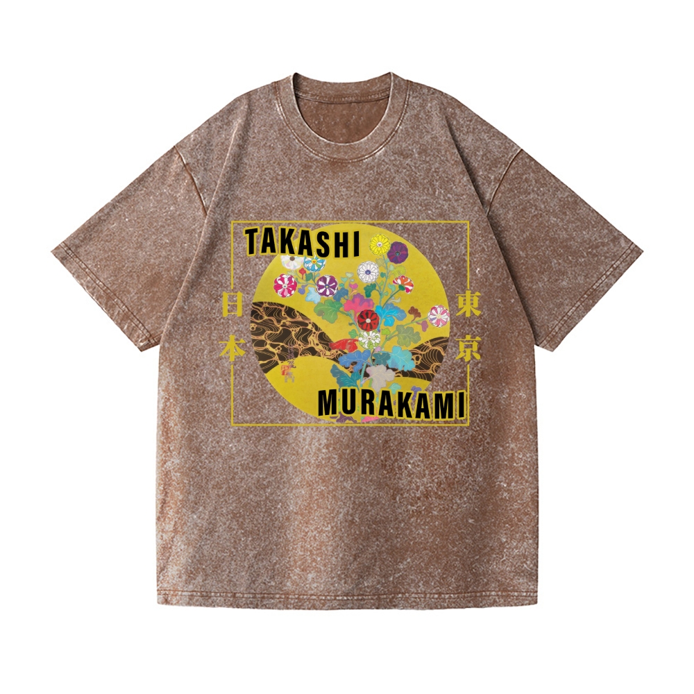 TM Panda Vintage Wash Japanese Design T-Shirt