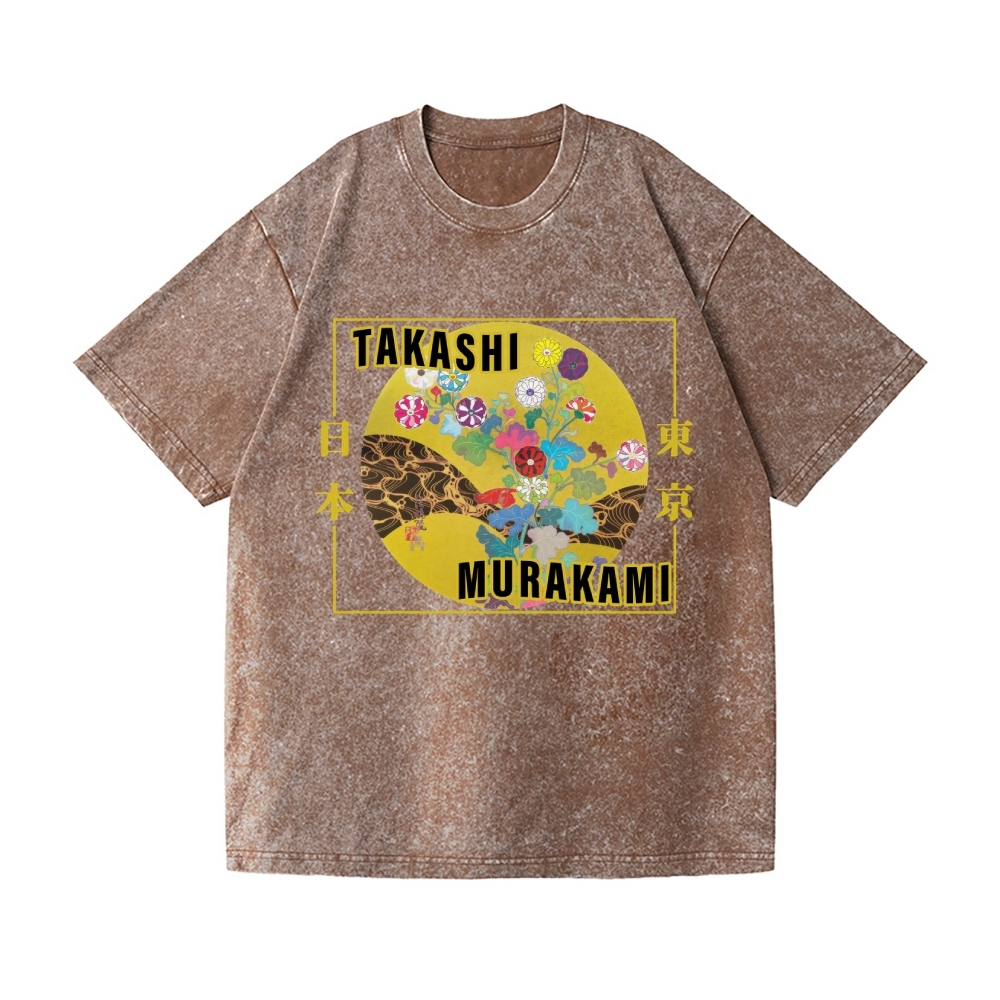 TM Panda Vintage Wash Japanese Design T-Shirt
