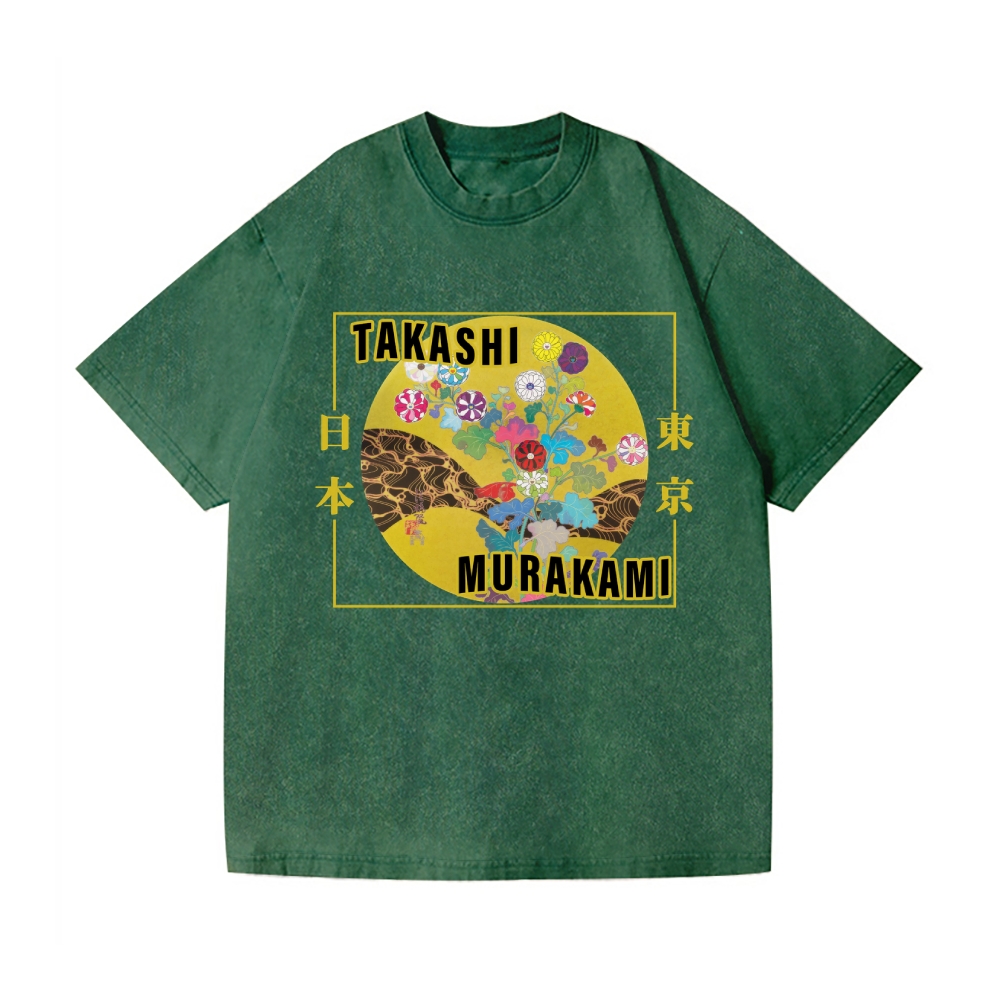 TM Panda Vintage Wash Japanese Design T-Shirt