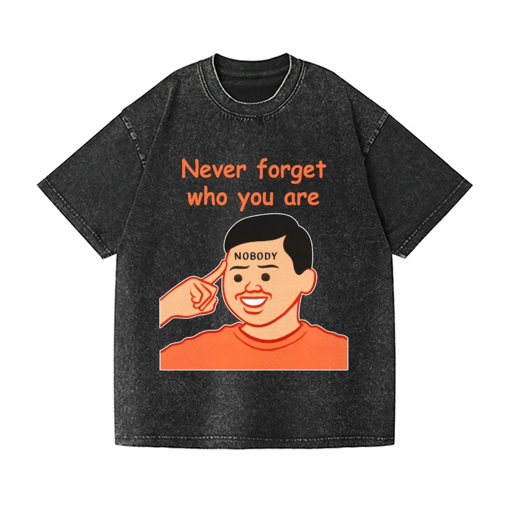 Joan Never Forget Vintage Wash Japanese Design T-Shirt