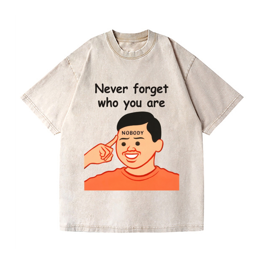 Joan Never Forget Vintage Wash Japanese Design T-Shirt
