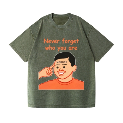 Joan Never Forget Vintage Wash Japanese Design T-Shirt