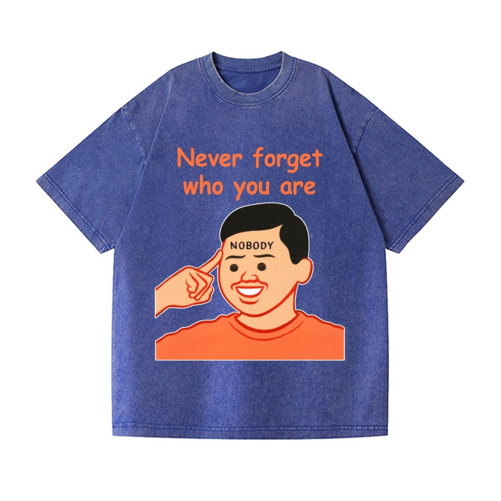 Joan Never Forget Vintage Wash Japanese Design T-Shirt