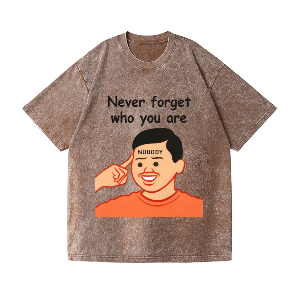 Joan Never Forget Vintage Wash Japanese Design T-Shirt