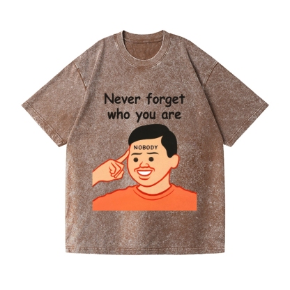 Joan Never Forget Vintage Wash Japanese Design T-Shirt