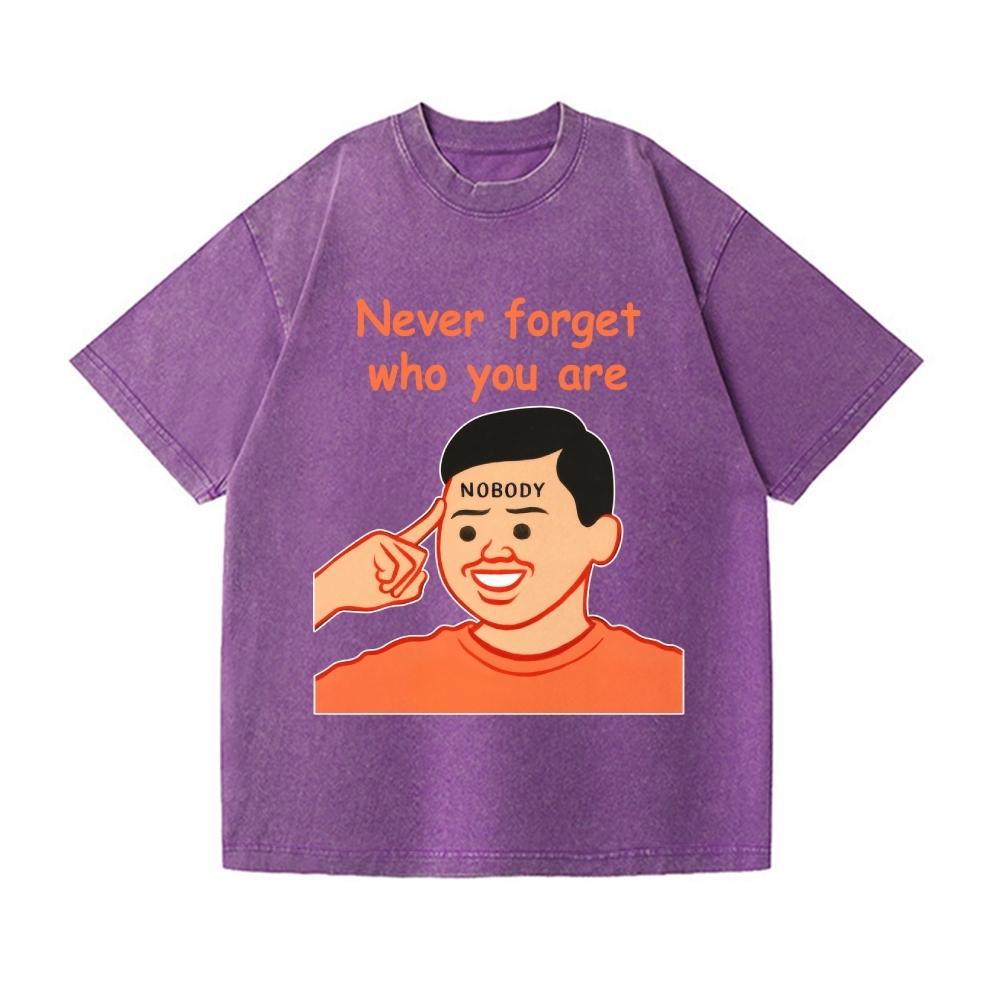 Joan Never Forget Vintage Wash Japanese Design T-Shirt